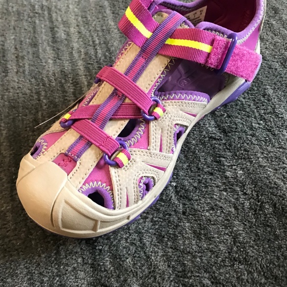 Merrell Girls' Water Sandals - Purple/Pink Multi - Size 4 - Picture 8 of 10